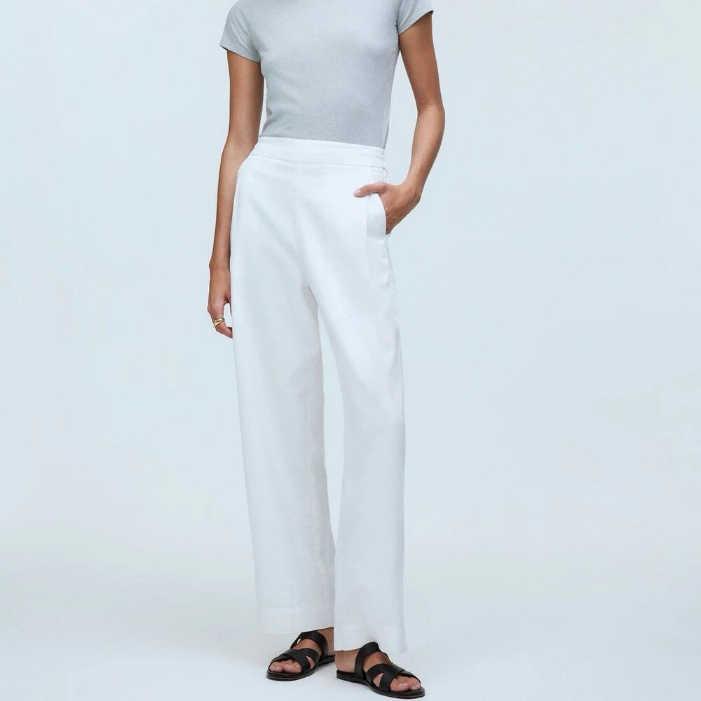 Madewell Wide-Leg White Pants